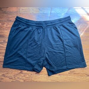 bcg Black Knit Plus-Size Athletic Shorts